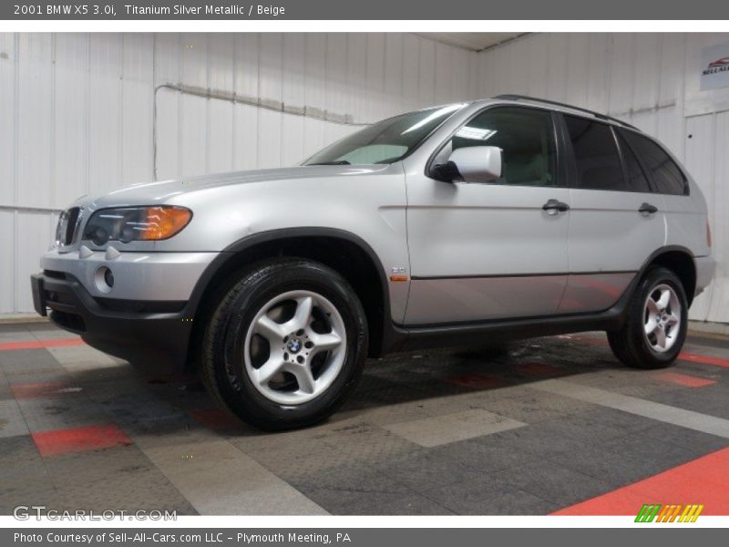 Titanium Silver Metallic / Beige 2001 BMW X5 3.0i