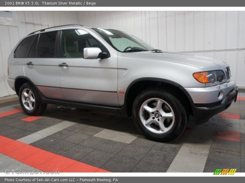 Titanium Silver Metallic / Beige 2001 BMW X5 3.0i