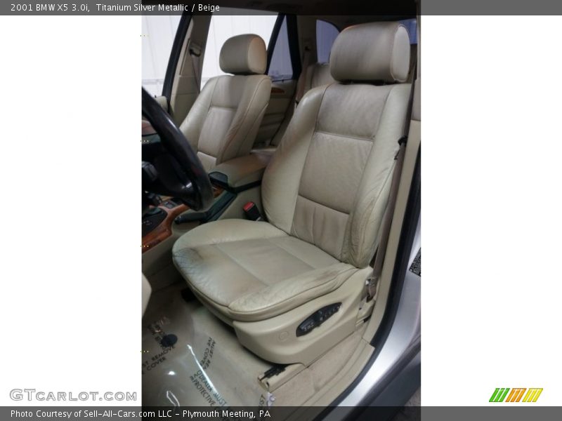 Titanium Silver Metallic / Beige 2001 BMW X5 3.0i
