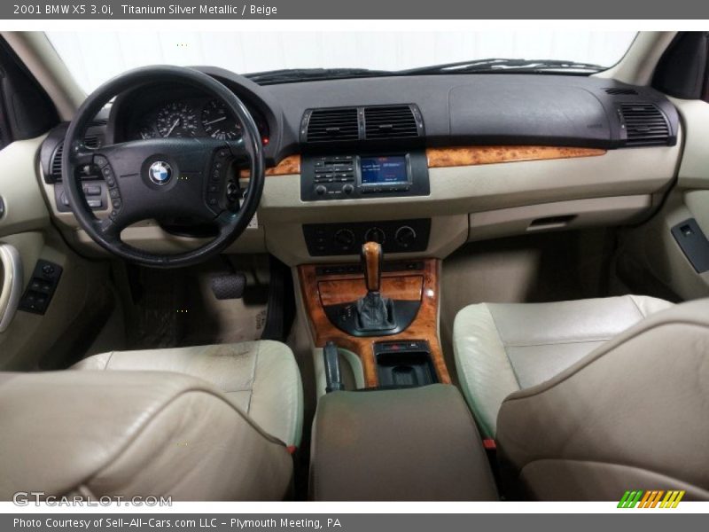 Titanium Silver Metallic / Beige 2001 BMW X5 3.0i