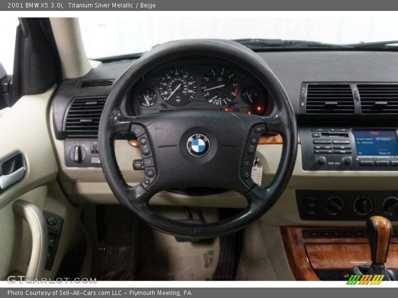 Titanium Silver Metallic / Beige 2001 BMW X5 3.0i