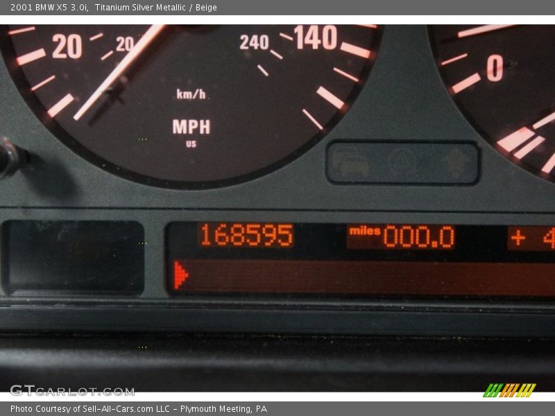Titanium Silver Metallic / Beige 2001 BMW X5 3.0i