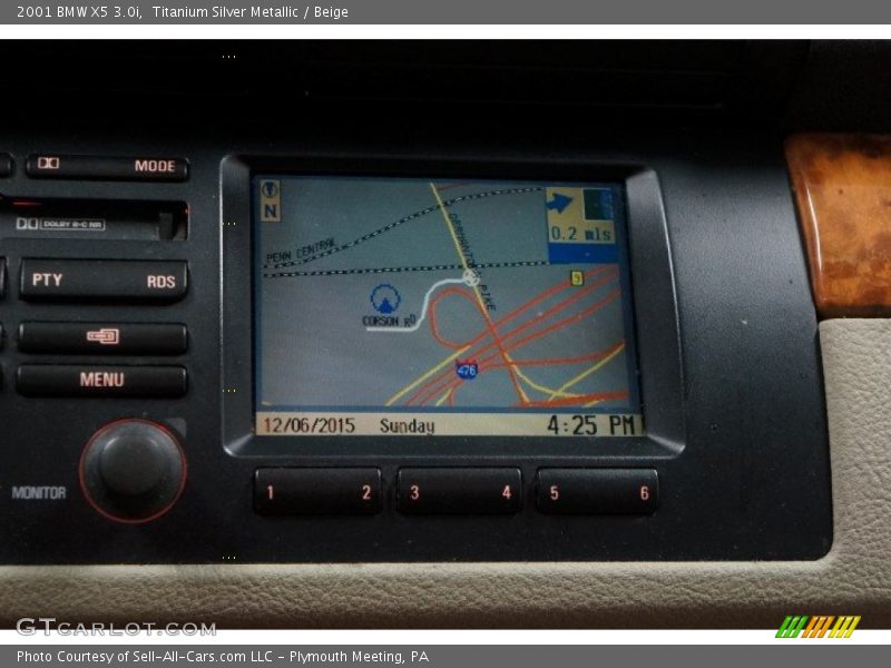 Titanium Silver Metallic / Beige 2001 BMW X5 3.0i