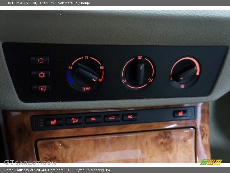 Titanium Silver Metallic / Beige 2001 BMW X5 3.0i