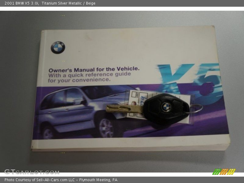 Titanium Silver Metallic / Beige 2001 BMW X5 3.0i