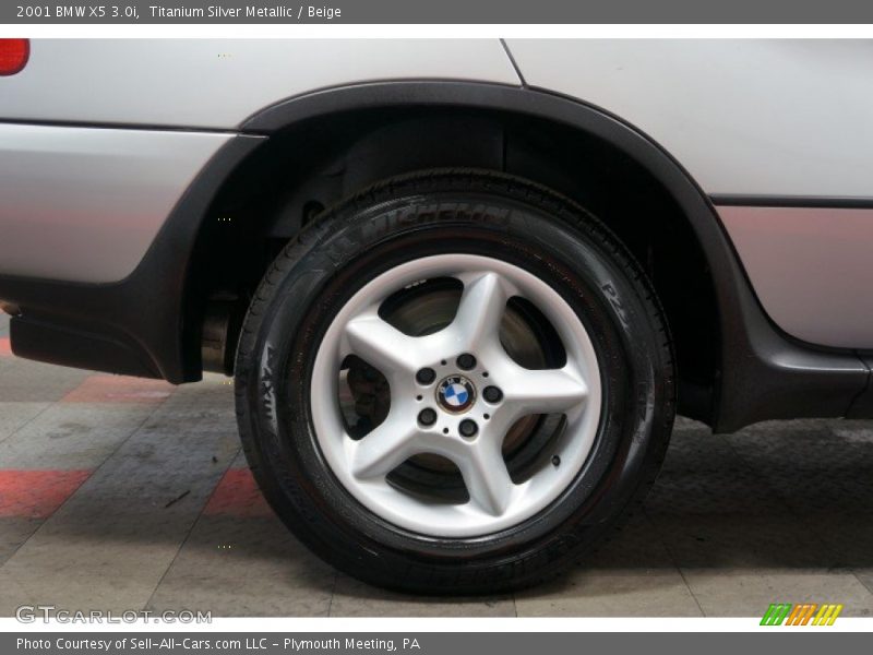 Titanium Silver Metallic / Beige 2001 BMW X5 3.0i