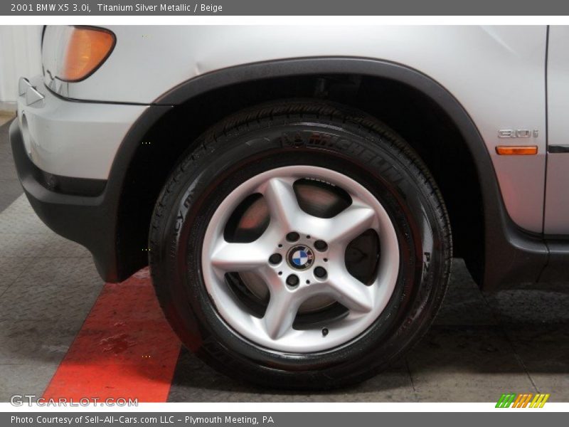 Titanium Silver Metallic / Beige 2001 BMW X5 3.0i