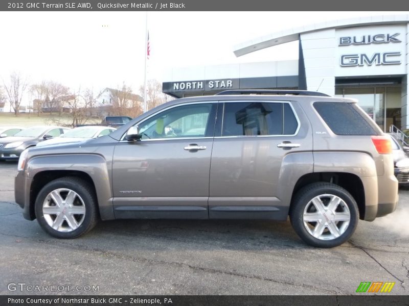 Quicksilver Metallic / Jet Black 2012 GMC Terrain SLE AWD