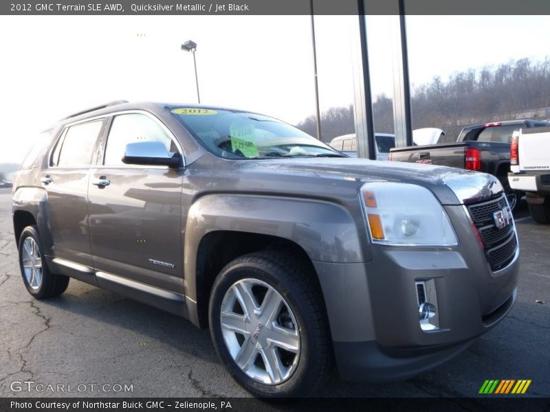 Quicksilver Metallic / Jet Black 2012 GMC Terrain SLE AWD