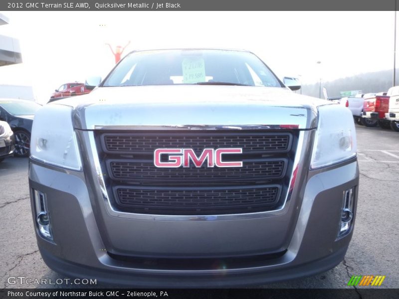 Quicksilver Metallic / Jet Black 2012 GMC Terrain SLE AWD