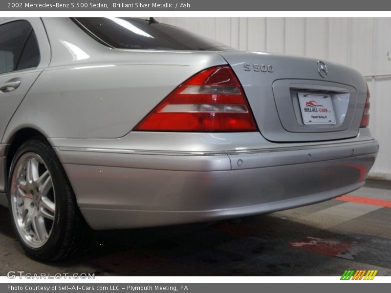 Brilliant Silver Metallic / Ash 2002 Mercedes-Benz S 500 Sedan