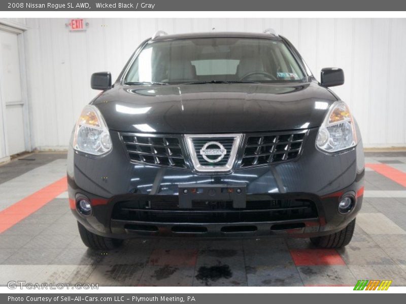 Wicked Black / Gray 2008 Nissan Rogue SL AWD