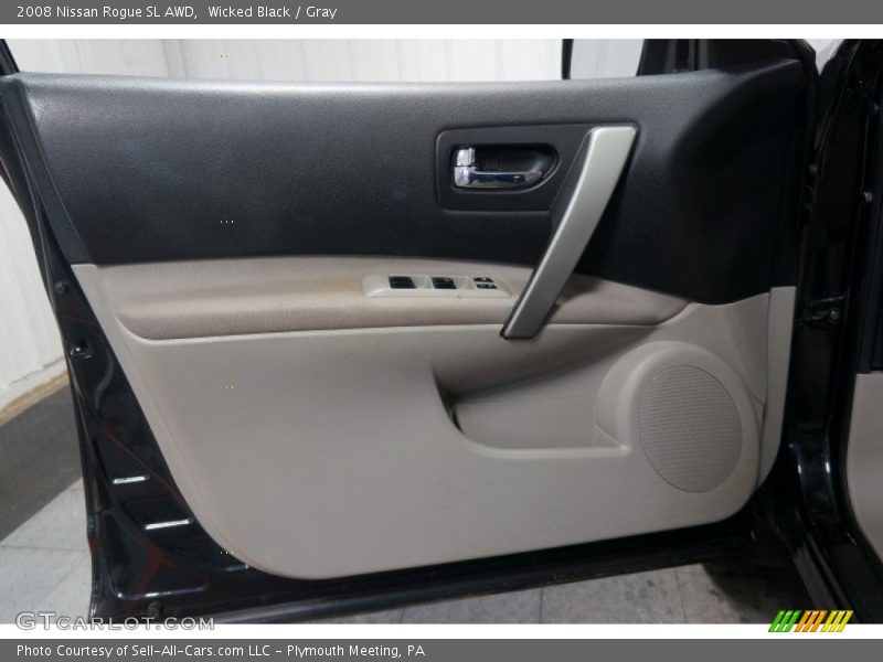 Wicked Black / Gray 2008 Nissan Rogue SL AWD