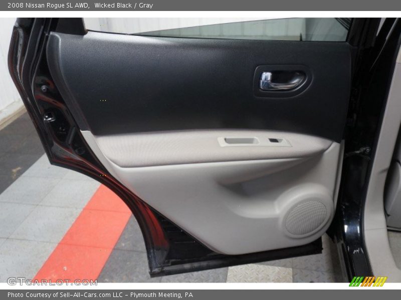 Wicked Black / Gray 2008 Nissan Rogue SL AWD