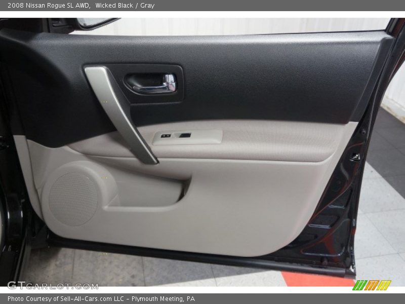 Wicked Black / Gray 2008 Nissan Rogue SL AWD