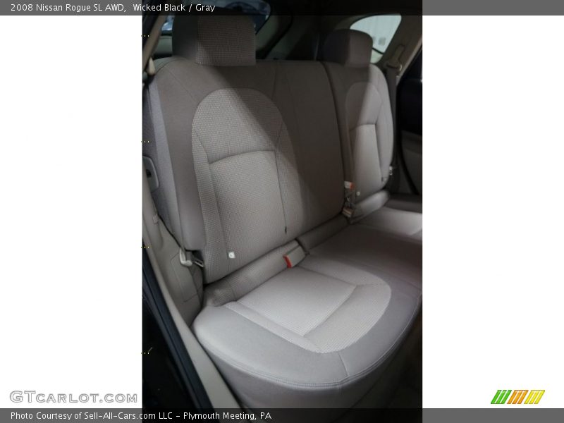 Wicked Black / Gray 2008 Nissan Rogue SL AWD