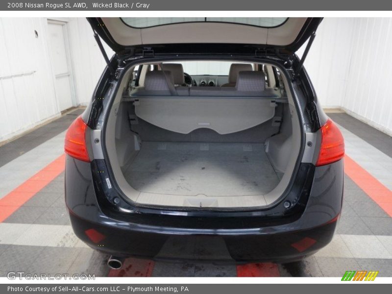 Wicked Black / Gray 2008 Nissan Rogue SL AWD