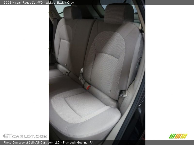 Wicked Black / Gray 2008 Nissan Rogue SL AWD