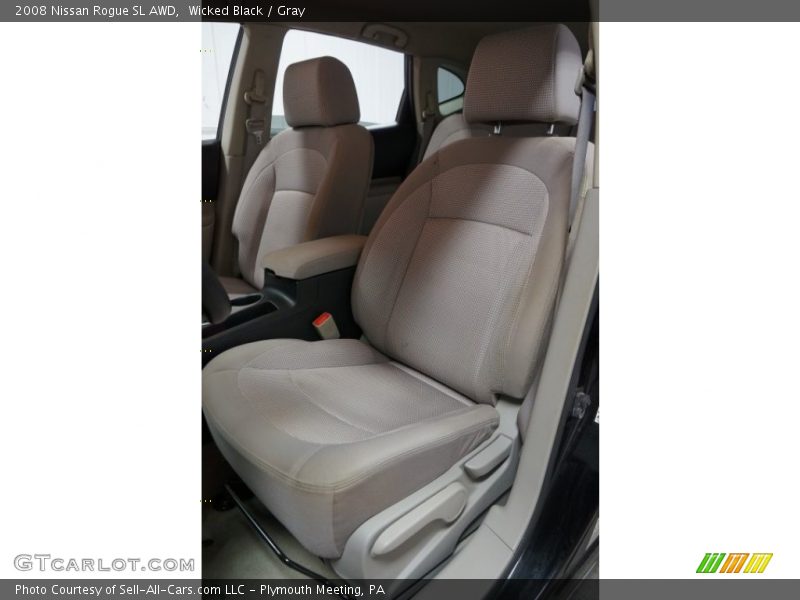 Wicked Black / Gray 2008 Nissan Rogue SL AWD