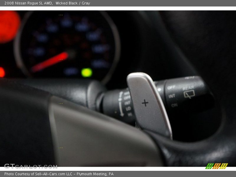 Wicked Black / Gray 2008 Nissan Rogue SL AWD