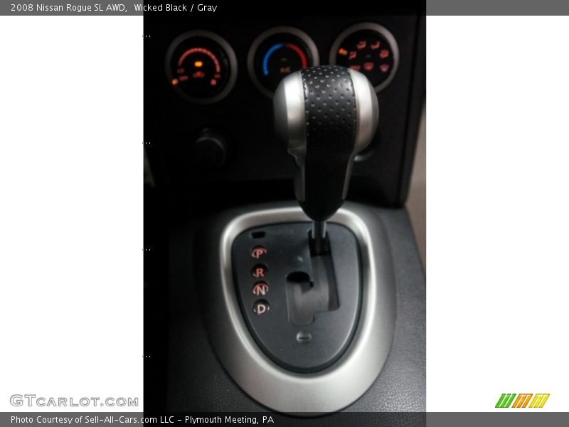 Wicked Black / Gray 2008 Nissan Rogue SL AWD