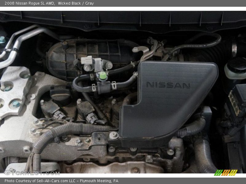 Wicked Black / Gray 2008 Nissan Rogue SL AWD