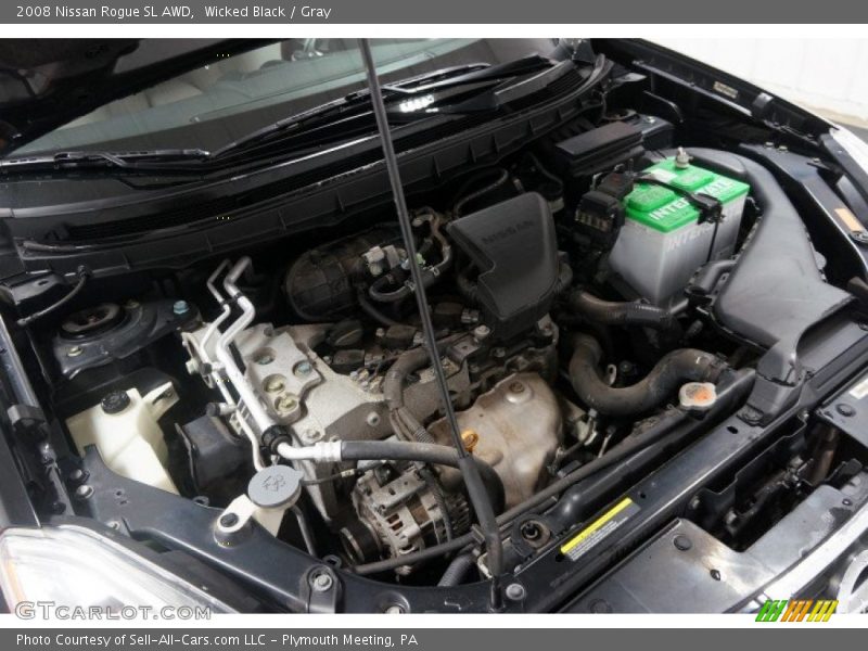 Wicked Black / Gray 2008 Nissan Rogue SL AWD