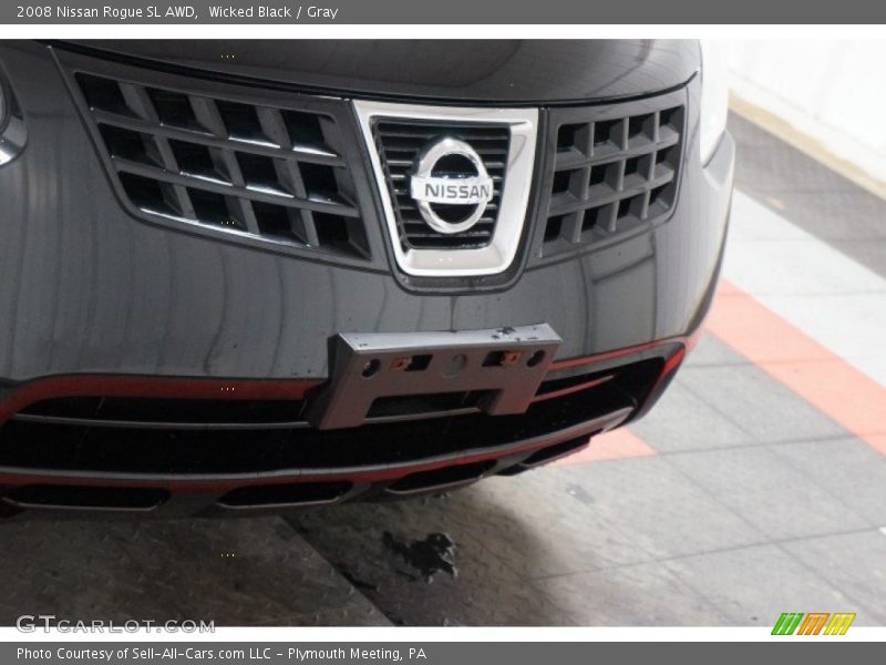 Wicked Black / Gray 2008 Nissan Rogue SL AWD