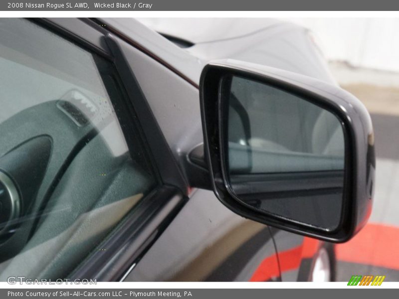 Wicked Black / Gray 2008 Nissan Rogue SL AWD