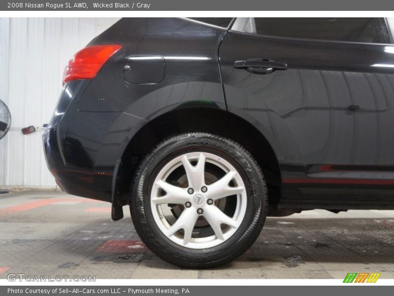 Wicked Black / Gray 2008 Nissan Rogue SL AWD