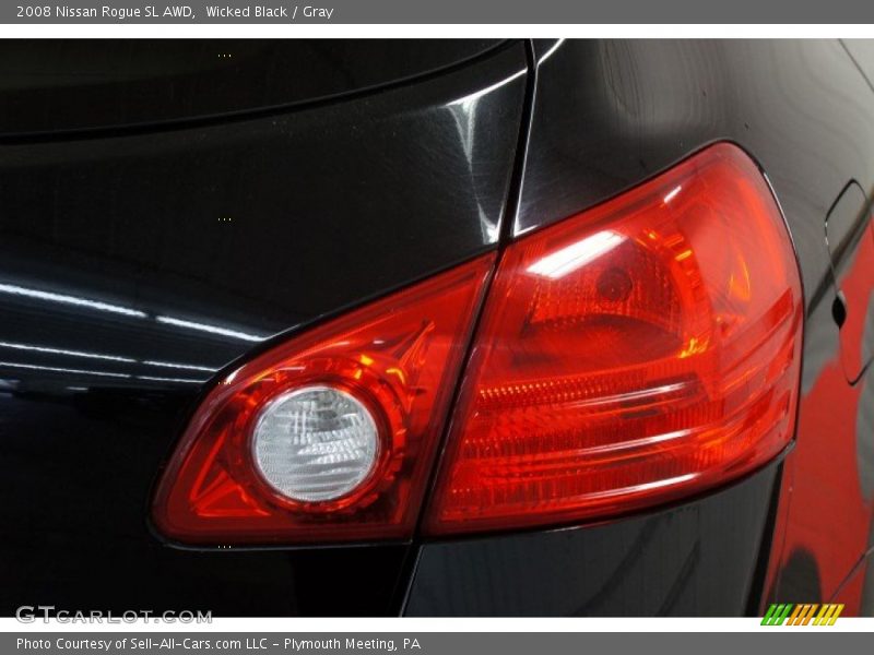 Wicked Black / Gray 2008 Nissan Rogue SL AWD