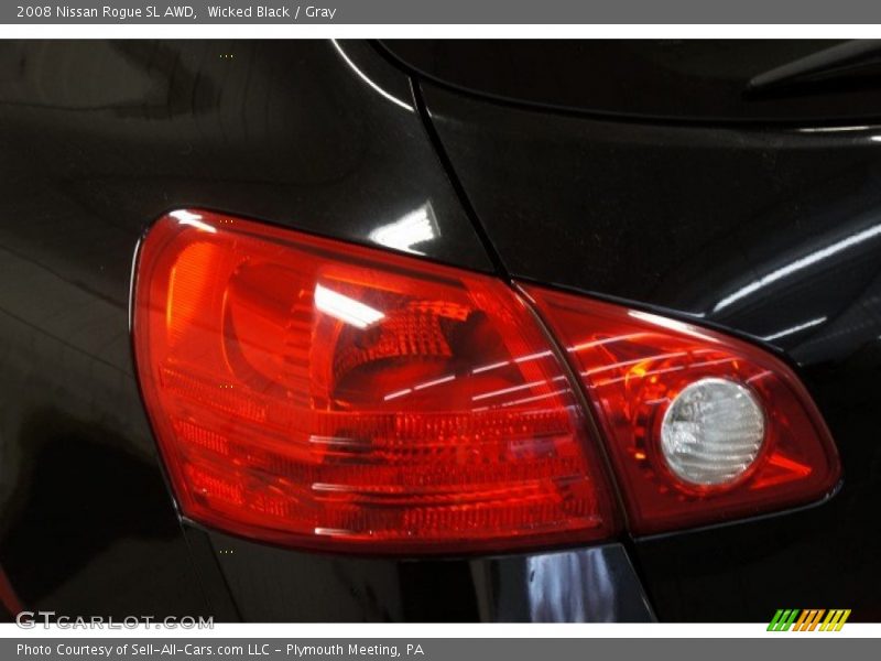 Wicked Black / Gray 2008 Nissan Rogue SL AWD
