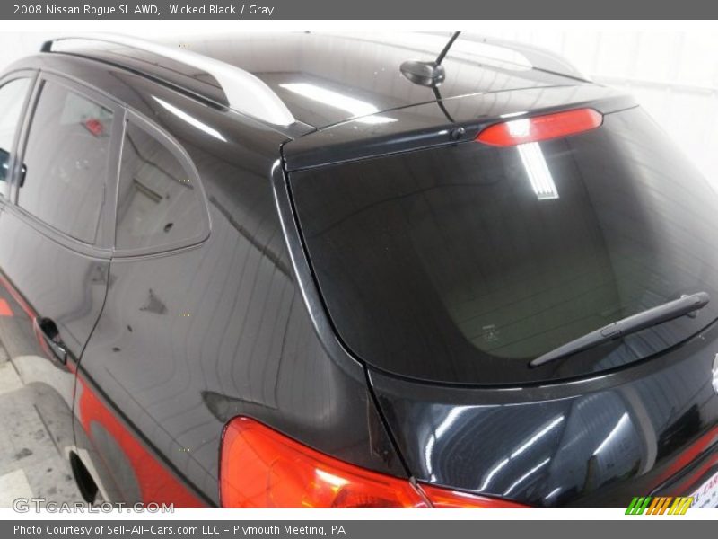 Wicked Black / Gray 2008 Nissan Rogue SL AWD