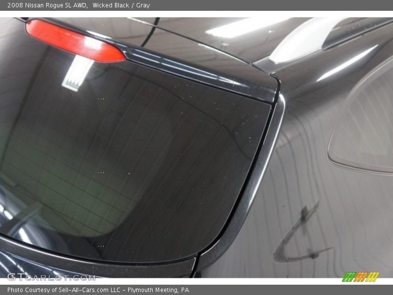 Wicked Black / Gray 2008 Nissan Rogue SL AWD