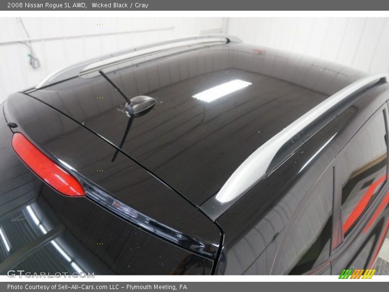 Wicked Black / Gray 2008 Nissan Rogue SL AWD