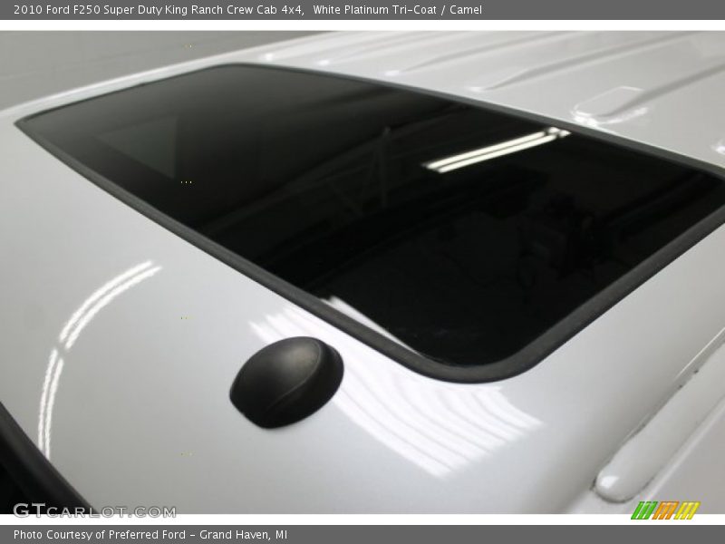 White Platinum Tri-Coat / Camel 2010 Ford F250 Super Duty King Ranch Crew Cab 4x4