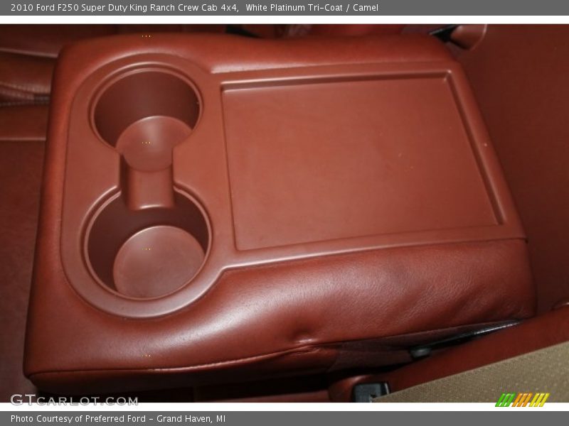 White Platinum Tri-Coat / Camel 2010 Ford F250 Super Duty King Ranch Crew Cab 4x4