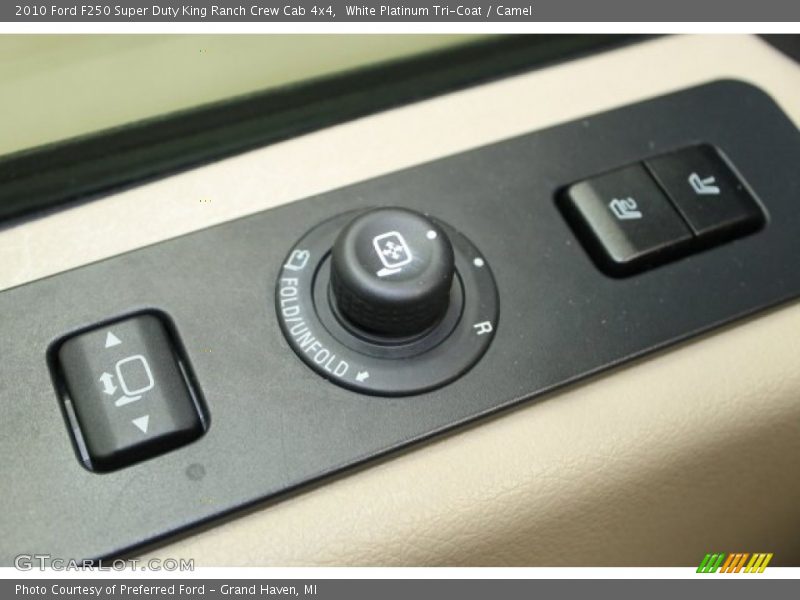 White Platinum Tri-Coat / Camel 2010 Ford F250 Super Duty King Ranch Crew Cab 4x4