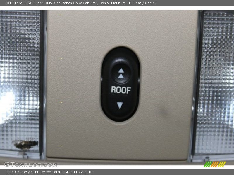 White Platinum Tri-Coat / Camel 2010 Ford F250 Super Duty King Ranch Crew Cab 4x4