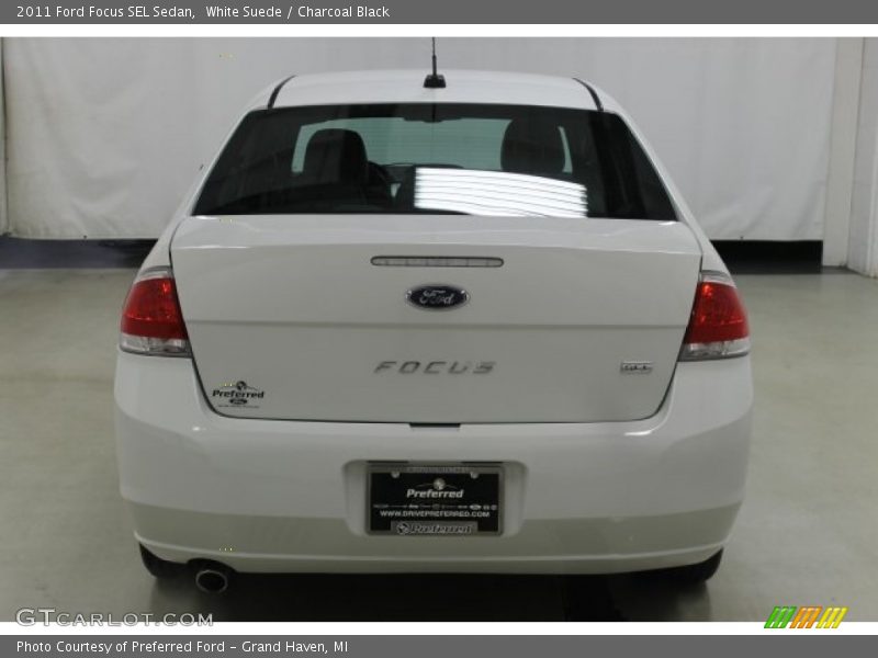 White Suede / Charcoal Black 2011 Ford Focus SEL Sedan