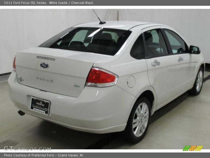 White Suede / Charcoal Black 2011 Ford Focus SEL Sedan