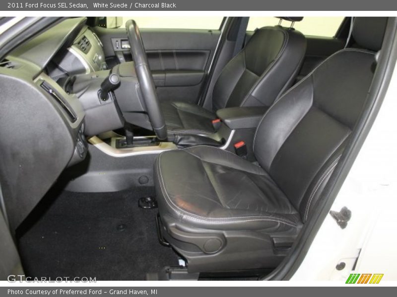 White Suede / Charcoal Black 2011 Ford Focus SEL Sedan