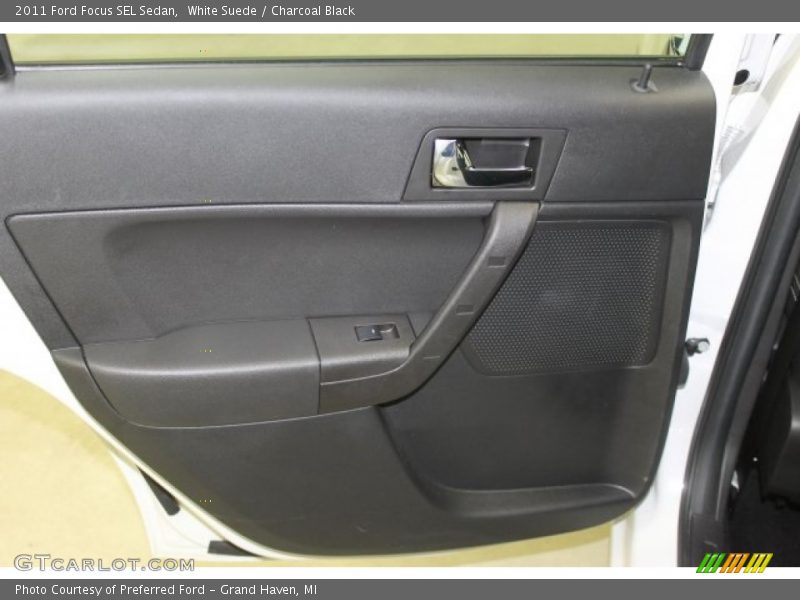 White Suede / Charcoal Black 2011 Ford Focus SEL Sedan