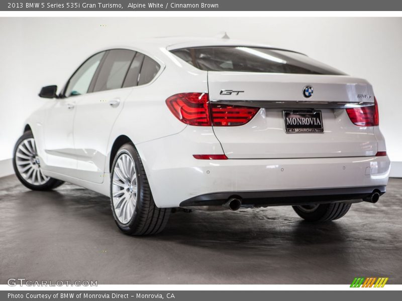 Alpine White / Cinnamon Brown 2013 BMW 5 Series 535i Gran Turismo