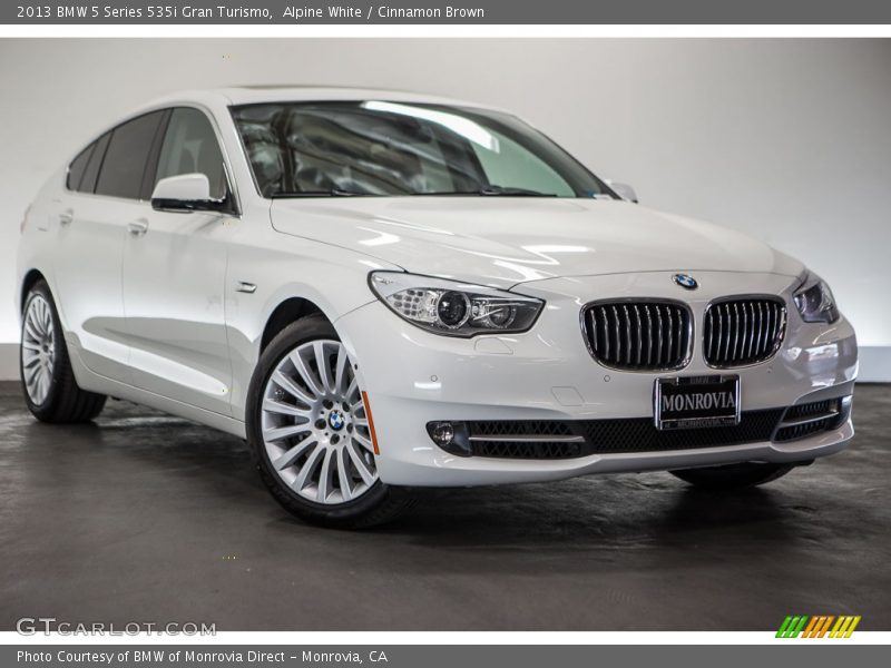 Alpine White / Cinnamon Brown 2013 BMW 5 Series 535i Gran Turismo