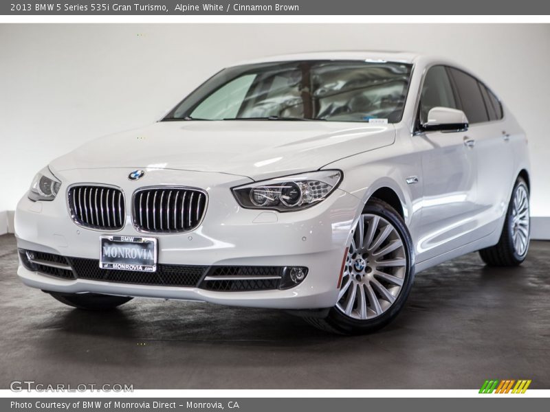 Alpine White / Cinnamon Brown 2013 BMW 5 Series 535i Gran Turismo