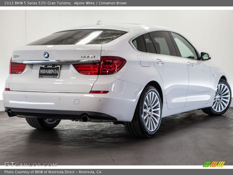 Alpine White / Cinnamon Brown 2013 BMW 5 Series 535i Gran Turismo