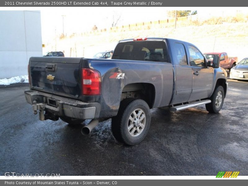 Taupe Grey Metallic / Ebony 2011 Chevrolet Silverado 2500HD LT Extended Cab 4x4
