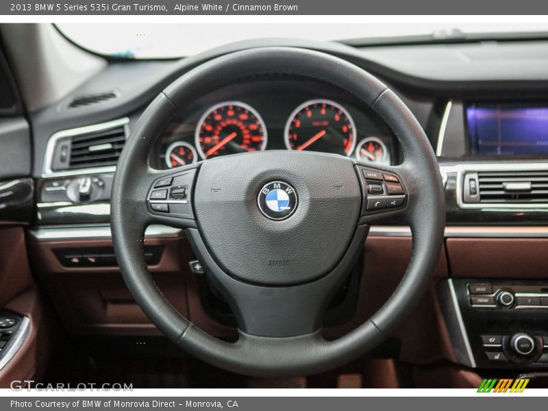 Alpine White / Cinnamon Brown 2013 BMW 5 Series 535i Gran Turismo