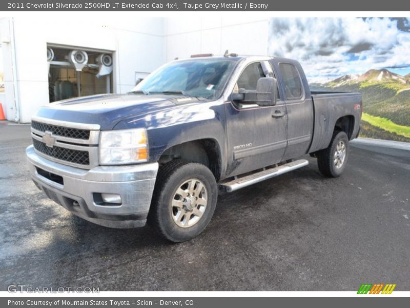 Taupe Grey Metallic / Ebony 2011 Chevrolet Silverado 2500HD LT Extended Cab 4x4